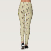Leggings Dessin d'humour australien kangourou (Dos)