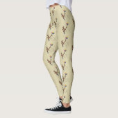 Leggings Dessin d'humour australien kangourou (Gauche)