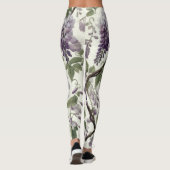 Leggings Dessin dur Pastel Purple Wisteria (Dos)