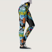 Leggings Dessin élégant dessin Voyager Noir moderne (Droite)