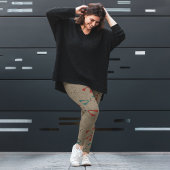 Leggings Dessin en mode foncé Fox