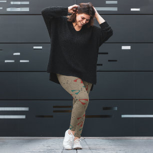 Leggings Dessin en mode foncé Fox