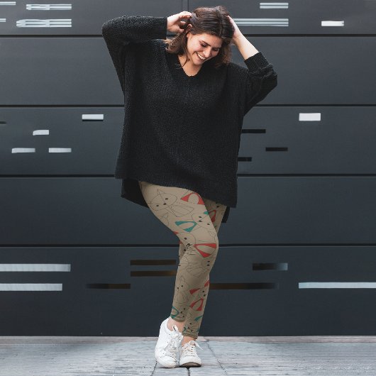 Leggings Dessin en mode foncé Fox