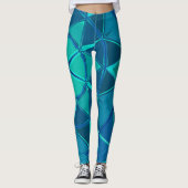 Leggings Dessin Mandala Blue (Devant)