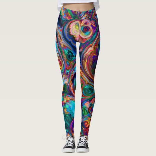 Leggings Dessin moderne de peintures (Devant)