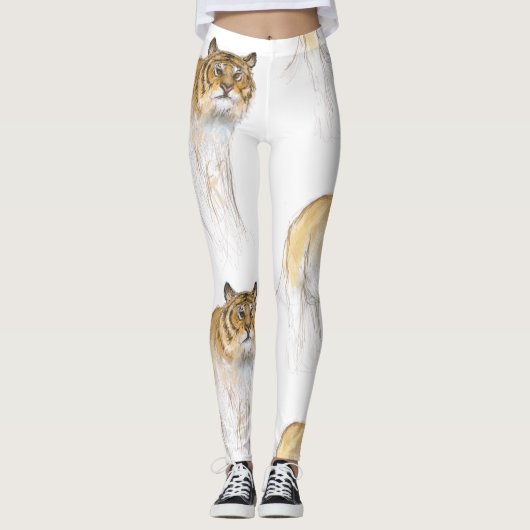 Leggings Dessin original 1 Tigre chinois Année Anniversaire (Devant)
