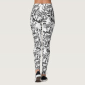 Leggings dessin rose (Dos)
