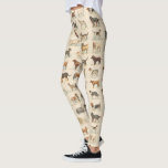 Leggings Dessins de chien vintage à motifs<br><div class="desc">Collection de dessins vintages de chiens de la série de cartes de commerce Dogs of the World publiée en 1890 pour promouvoir les vieilles cigarettes de juge. Une série de 50 images de cartes est disponible dans le domaine public. De nombreuses races de chiens familiers, dont Basset Hound, Saint Bernard,...</div>