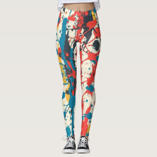 Leggings Dessins de peinture