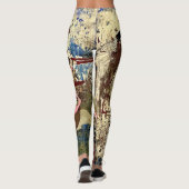 Leggings dessins réalisés à partir de peintures d'artistes (Dos)