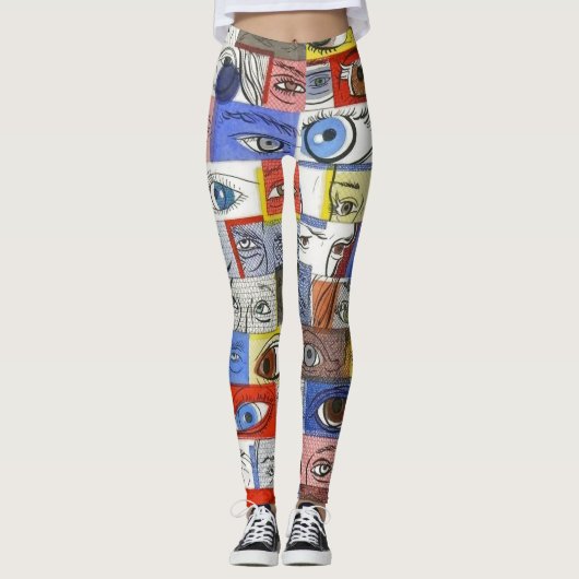 Leggings Dessins sauvages d'amusement et uniques fous de (Devant)