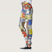 Leggings Dessins sauvages d'amusement et uniques fous de (Gauche)