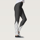 Leggings Détails Blanc Gris Carbone (Droite)