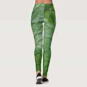 Leggings Détails de la feuille verte (Dos)