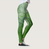Leggings Détails de la feuille verte (Droite)