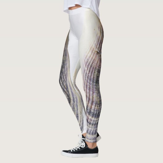 Leggings Détails de la structure de texture Sea Ocean Shell (Gauche)