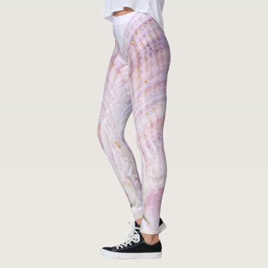 Leggings Détails de la structure de texture Sea Ocean Shell (Gauche)