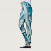 Leggings Détails de l'aquarelle bleu octopus (Gauche)