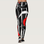 Leggings Détails rouges et blancs (Dos)