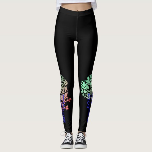 Leggings Deutsche Doggen blumig (Devant)