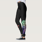 Leggings Deutsche Doggen blumig (Gauche)