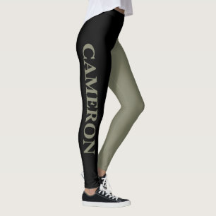 Leggings Deux couleurs tendance Nom Gris noir et chaud