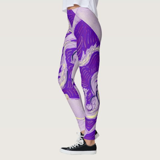 Leggings Deux Dragons, Trois Soleils (Gauche)