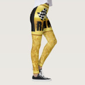 Leggings Deux drapeaux de course à damiers pour la victoire (Droite)