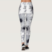 Leggings deux fleurs blanches (Dos)
