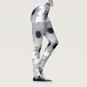Leggings deux fleurs blanches (Droite)