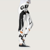 Leggings Deux pingouins Gentoo noirs et blancs (Droite)
