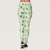 Leggings Devenez écolo ! Vert feuillu ! Légume heureux de (Dos)