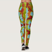 Leggings Déversement du coucher du soleil (Dos)