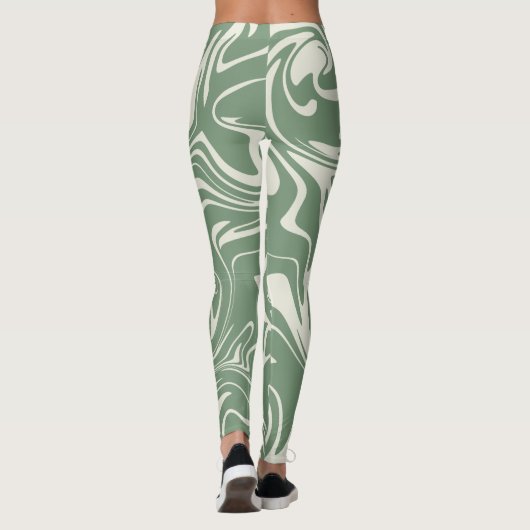 Leggings Déversement - Vert (Dos)