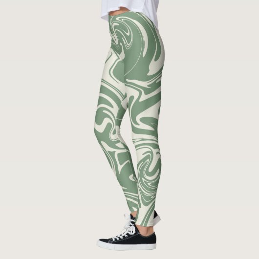 Leggings Déversement - Vert (Gauche)