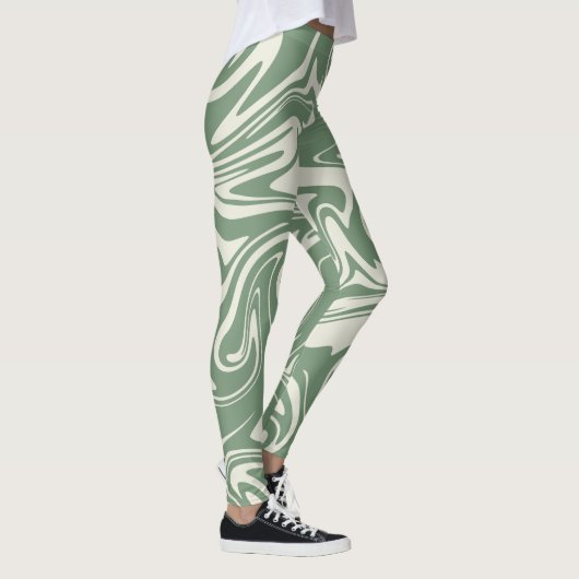 Leggings Déversement - Vert (Droite)