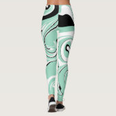 Leggings Déversement - Vert (Menthe) (Dos)