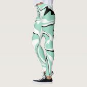 Leggings Déversement - Vert (Menthe) (Gauche)