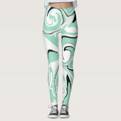 Leggings Déversement - Vert (Menthe) (Devant)