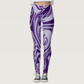 Leggings Déversement - Violet (Devant)