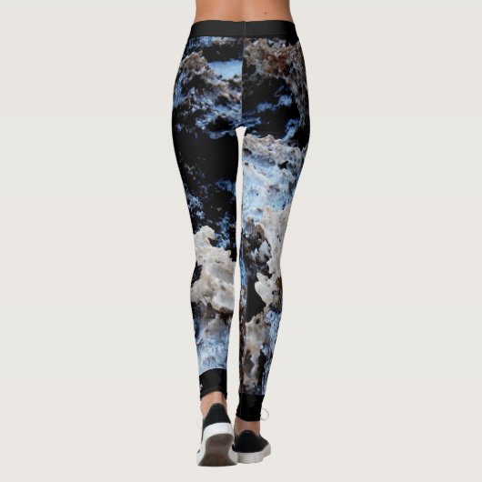 Leggings Devils Golf Course Abstrait, Nom personnalisé (Dos)