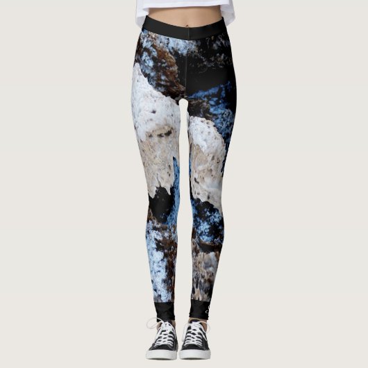 Leggings Devils Golf Course Abstrait, Nom personnalisé (Devant)