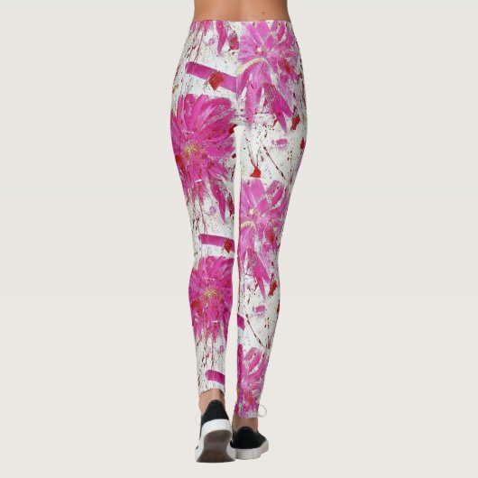 Leggings d'explosion de fleur (Dos)