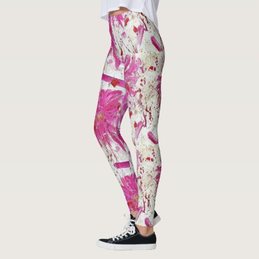 Leggings d'explosion de fleur (Gauche)