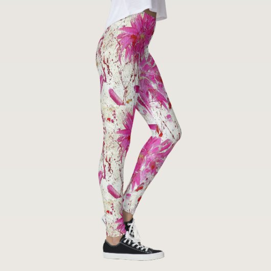 Leggings d'explosion de fleur (Droite)