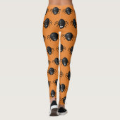 Leggings d'Halloween des araignées noires (Dos)