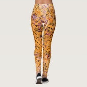 Leggings d'Halloween Motif orange (Dos)