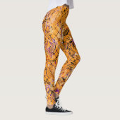 Leggings d'Halloween Motif orange (Droite)
