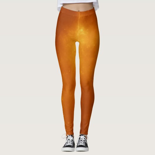 Leggings d'Halloween orange (Devant)