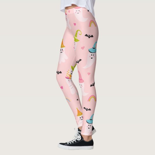 Leggings d'Halloween rose (Gauche)